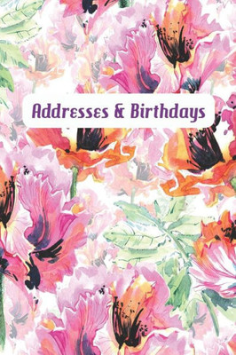 Addresses & Birthdays: Watercolor Poppies