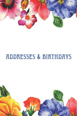 Addresses & Birthdays: Watercolor Primrose