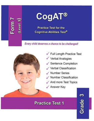 CogAT: Practice Test for the Cognitive Abilities Test: Form 7 Level 9