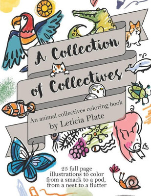 A Collection of Collectives: An animal collectives coloring book