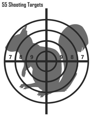 55 Shooting Targets: Squirrel Shooting Targets