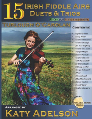 15 Irish Fiddle Airs - Duets and Trios: Turlough O'Carolan - Easy to Intermediate