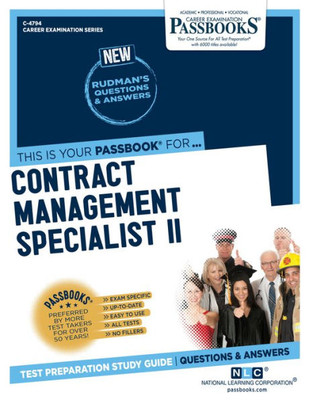 Contract Management Specialist II (C-4794): Passbooks Study Guide (Career Examination Series)