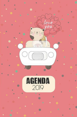 Agenda 2019: Agenda Mensual y Semanal + Organizador I Cubierta con tema de Gatos Enero 2019 a Diciembre 2019 6 x 9in (Spanish Edition)