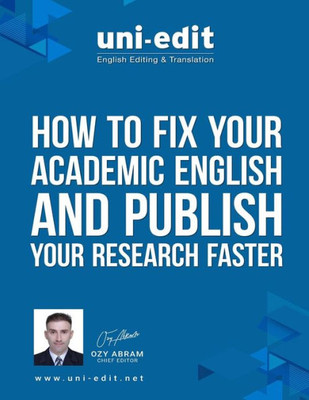 How to fix your academic English writing and publish your research faster
