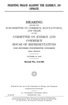 Fighting fraud against the elderly, an update