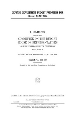 Defense Department budget priorities for fiscal year 2002