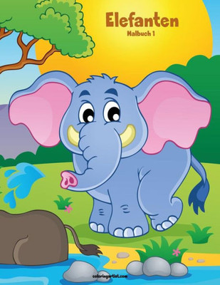 Elefanten-Malbuch 1 (German Edition)
