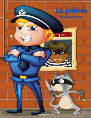 La policía libro para colorear 1 (Spanish Edition)