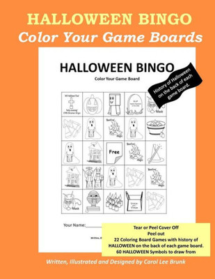 Halloween Bingo: Color Your Own Game Boards