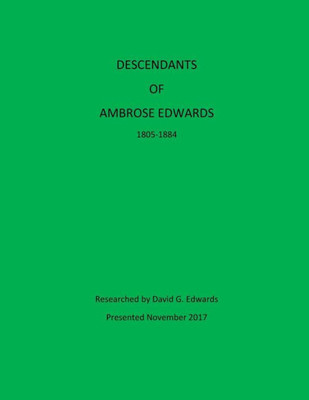 Descendants of Ambrose Edwards