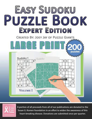 Easy Sudoku Puzzle Book: Expert Edition