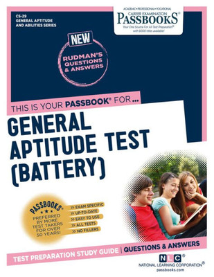 General Aptitude Test (Battery) (CS-29): Passbooks Study Guide (General Aptitude and Abilities Series)