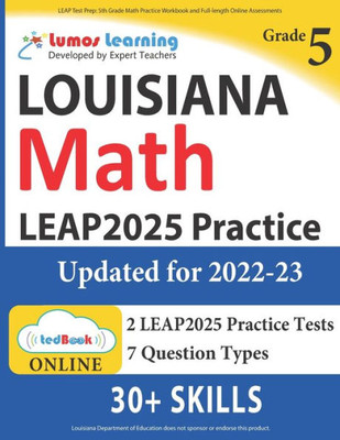 LEAP Test Prep: 5th Grade Math Practice Workbook and Full-length Online Assessments: LEAP Study Guide (LEAP by Lumos Learning)
