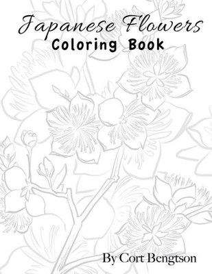 Japanese Flowers coloring book