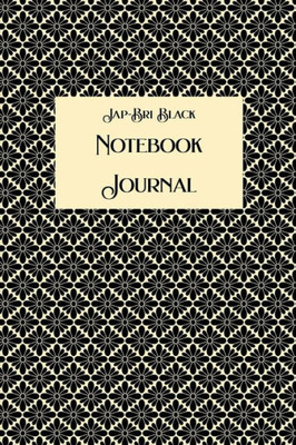 Jap-Bri Black Lined Notebook Journal | 120 Lined Pages | 6 x 9