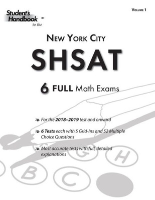 Shsat Practice Math Tests : 6 Exams
