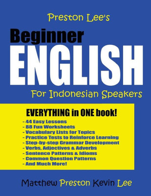 Preston Lee'S Beginner English For Indonesian Speakers