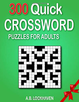 300 Quick Crossword Puzzles for Adults (Coloring and Activity Books)