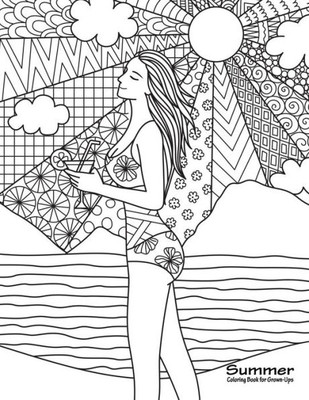 Summer Coloring Book For Grown-Ups 1