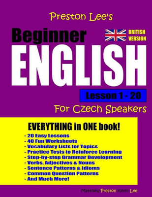 Preston Lee'S Beginner English Lesson 1 - 20 For Czech Speakers (British)