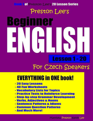 Preston Lee'S Beginner English Lesson 1 20 For Czech Speakers