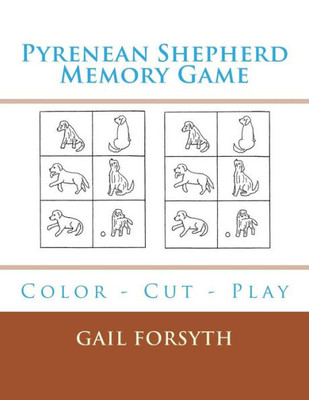 Pyrenean Shepherd Memory Game : Color - Cut - Play