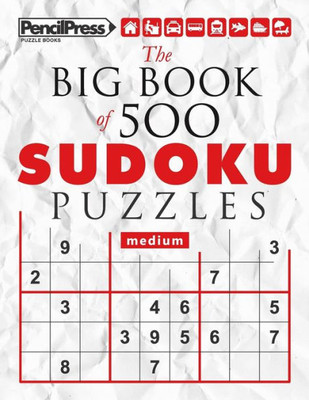 The Big Book Of 500 Sudoku Puzzles Expert (With Answers)