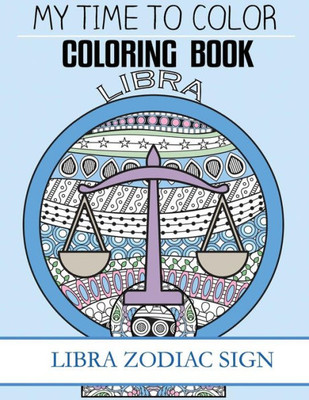 Libra Zodiac Sign Adult Coloring Book