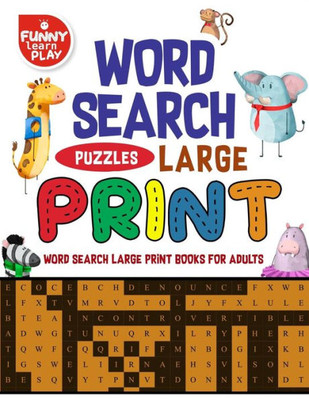 Word Search Large Print : Word Search Large Print Books Tremendous Fun Combination