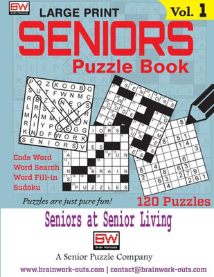 Seniors Puzzle Book : Seniors At Senior Living