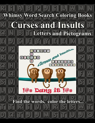 Whimsy Word Search, Curses And Insults, Letters And Pictograms