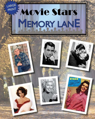 Movie Stars Memory Lane : Large Print Book For Dementia Patients