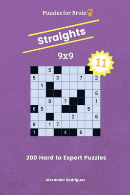 Puzzles For Brain Straights - 200 Hard To Expert 9X9