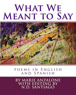 What We Meant To Say : Poems In English And Spanish