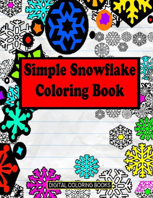 Simple Snowflake Coloring Book