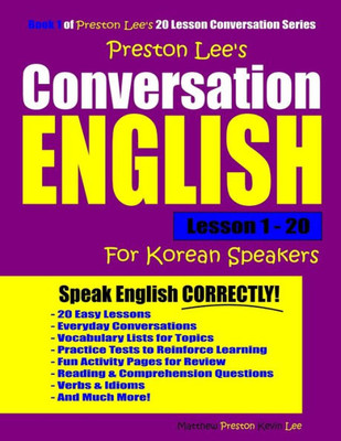 Preston Lee'S Conversation English For Korean Speakers Lesson 1 - 20