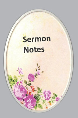 Sermon Notes : Cute Floral Oval Frame Design