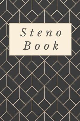 Steno Book: Gregg Shorthand Paper Black + Gold Cubes