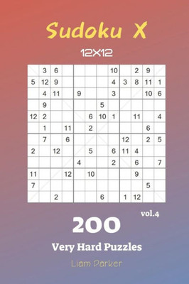 Sudoku X 12X12 - 200 Very Hard Puzzles