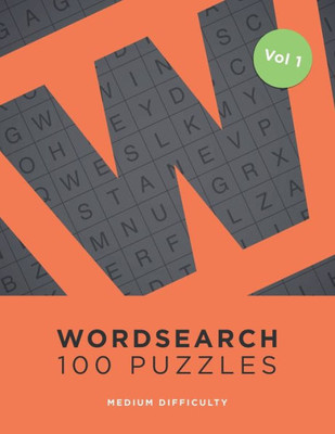 Wordsearch 100 Puzzles : Word Search Book For Adults - 100 Puzzles