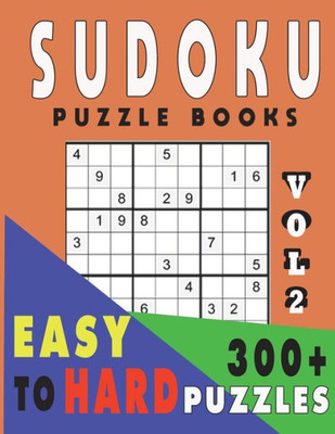 Sudoku Puzzle Books Easy To Hard 300+ Puzzles