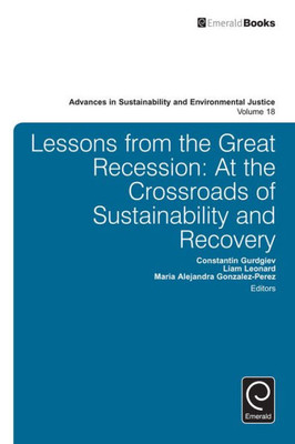 Lessons From The Great Recession : At The Crossroads Of Sustainability And Recovery