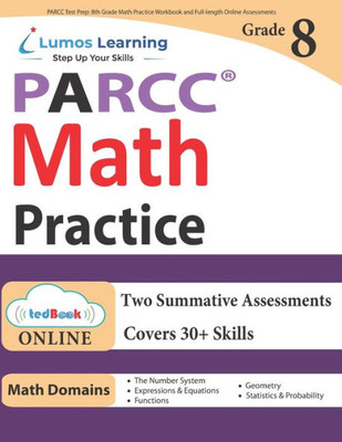 Parcc Test Prep : 8Th Grade Math Practice Workbook And Full-Length Online Assessments: Parcc Study Guide