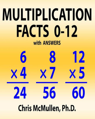 Multiplication Facts 0-12 With Answers : Improve Your Math Fluency Worksheets