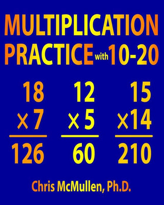 Multiplication Practice With 10-20 : Improve Your Math Fluency Worksheets