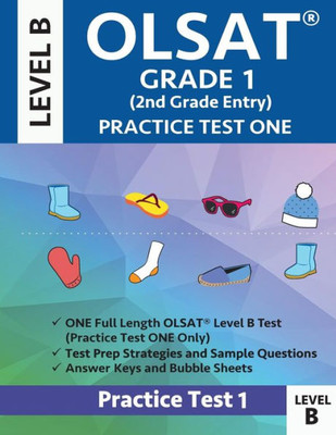 Olsat Grade 1 (2Nd Grade Entry) Level B : Practice Test One Gifted And Talented Prep Grade 1 For Otis Lennon School Ability Test