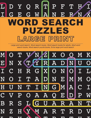 Word Search Puzzles Large Print : Large Print Word Search, Word Search Books, Word Search Books For Adults, Adult Word Search Books, Word Search Puzzle Books, Extra Large Print Word Search