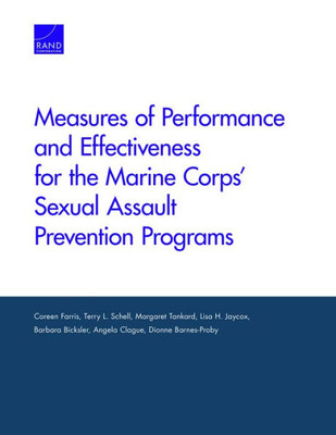 Measures Of Performance And Effectiveness For The Marine Corps¿ Sexual Assault Prevention Programs