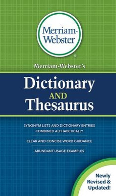 Merriam-Webster'S Dictionary And Thesaurus